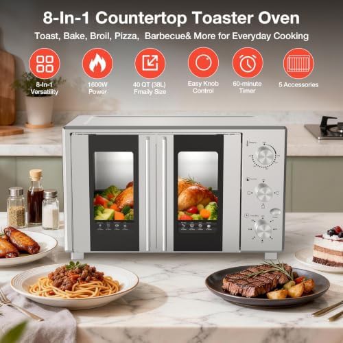 Silver French Door Oven with Infrared SpeedHeat — photo 3