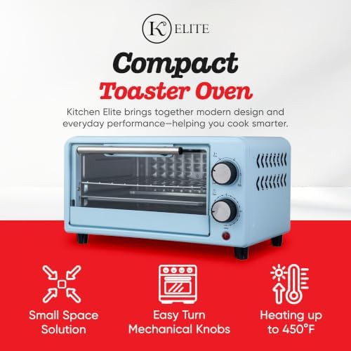 Blue 4-Slice Countertop Toaster Oven — photo 3