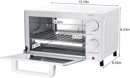 Arctic White Four Slice Countertop Oven — photo 3