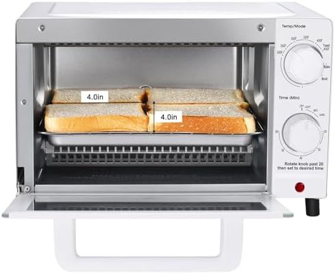 Arctic White Four Slice Countertop Oven — photo 4