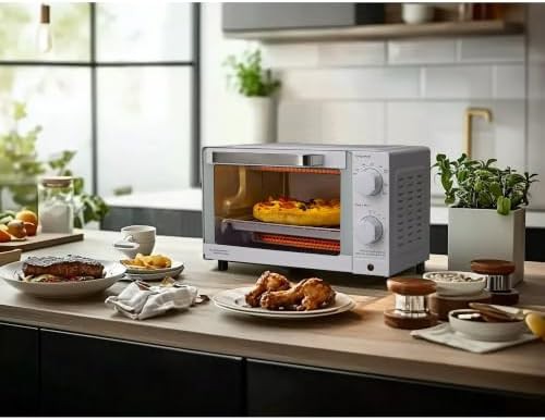 Arctic White Four Slice Countertop Oven — photo 5