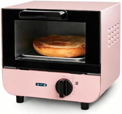 Pink Mini Toaster Oven with Tray