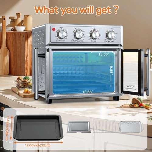 Stainless Steel French Door Air Fryer Oven — photo 3