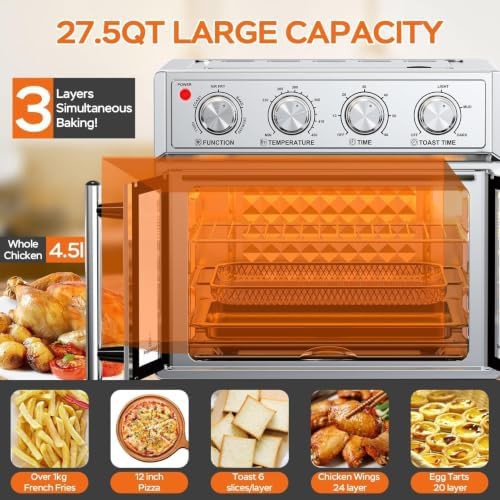 Stainless Steel French Door Air Fryer Oven — photo 5
